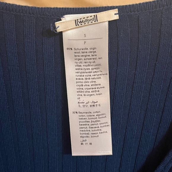 Wolford Merino Rib Dress in Iris Bloom - Picture 3 of 6